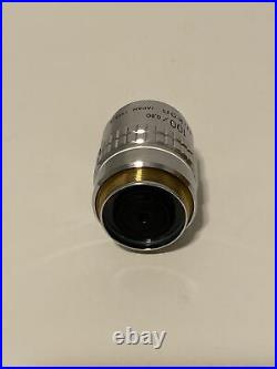 10788 Nikon 100x Microscope Objective Lens M Plan 100 / 0.80 Elwd 210/0