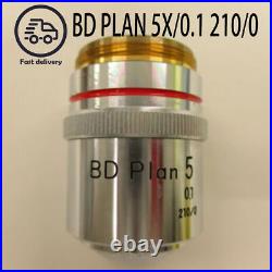 1pcs Used Nikon BD Plan 5X 0.1 210/0 Metal Microscope Lens #A6-8