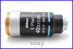 Almost Unused Nikon Microscope Objective E Plan 40x 0.65 From JAPAN