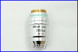 Clean Glass Nikon CF Plan 20X/0,46 Epi WD Microscope Lens from Japan 2060
