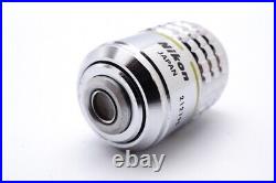 Ex Nikon Plan 10X 0.30 160/0.17 Microscope Objective Lens. 20.25mm 25078