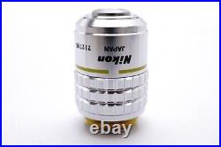 Ex Nikon Plan 10X 0.30 160/0.17 Microscope Objective Lens. 20.25mm 25078