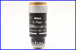 Exc+5Nikon Microscope Objective E Plan 100x/1.25 Oil? /0.17 WD 0.23 LENS