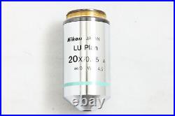 Exc + + Nikon LU Plan 20x 0.45 An Infi/0 EPI WD 4.5 25 mm Microscope Lens 4011