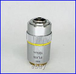 Leitz Plan 10X Microscope Objective Lens 160mm 519864 Fits Olympus Nikon Zeiss