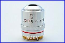 Mint Nikon BD Plan 5 DIC 0.1 210/0 Microscope Objective Lens for 26mm 20474
