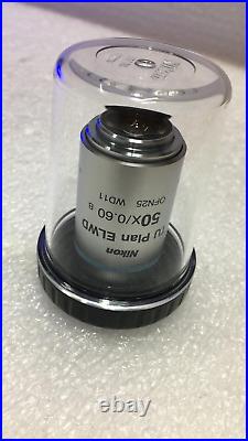 NEW NIKON TU PLAN ELWD 50x 50x/0.60 B Microscope Lens