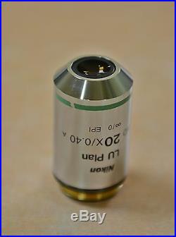 NIKON Microscope Objective Lens LU PLAN 20x/0.40 A ELWD /0 WD free ship