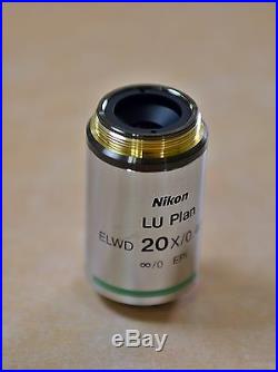 NIKON Microscope Objective Lens LU PLAN 20x/0.40 A ELWD /0 WD free ship