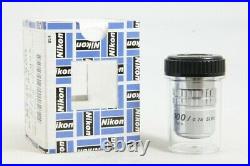 Near Mint Nikon M Plan 100X / 0.75 SLWD 210/0 Microscope Objective #3068