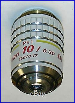 Nikon 10X CFN Plan Achromat Phase-1 Microscope Objective