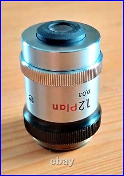 Nikon 1.2 Plan 0.03 Microscope Objective, RMS Mount + Original Keeper