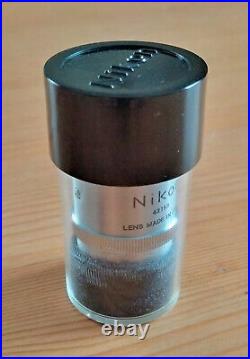 Nikon 1.2 Plan 0.03 Microscope Objective, RMS Mount + Original Keeper