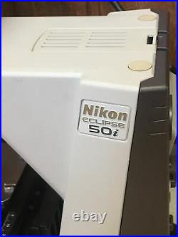 Nikon 50i Eclipse Microscope for Clinical or Research 4/10/20/40 Plan Objectives