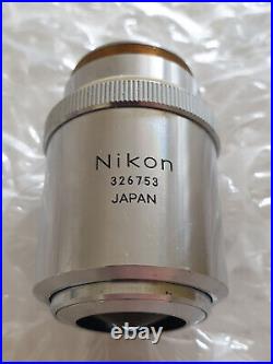 Nikon BD Plan 100 0.90 Dry 210/0 Microscope Objective Lens 100X (326753) 26mm