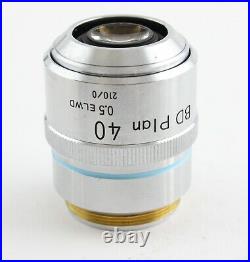 Nikon BD Plan 40x 0.5 ELWD Microscope Objective 210 Optiphot Epiphot