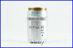 Nikon BD Plan 40x 0.65 210/0 Microscope Objective from Japan #2385