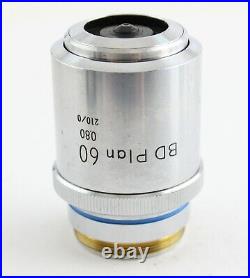 Nikon BD Plan 60x 0.80 Microscope Objective 210 Optiphot Epiphot