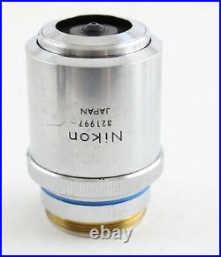Nikon BD Plan 60x 0.80 Microscope Objective 210 Optiphot Epiphot