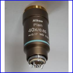 Nikon Biological Microscope Objective Lens CFI E Plan 40 EX Limited From JAPAN