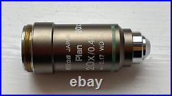 Nikon CFI160 Plan 20x/0.40, WD 1.3 objective for eclipse microscope