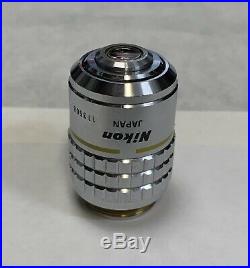Nikon CFI Plan 10X/0.30 Microscope Objective160mm Optiphot Labophot ++