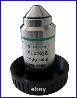 Nikon CFI Plan APO Lambda 20x/0.75 DIC N2 Microscope Objective Lens
