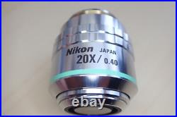 Nikon CF Plan 20x/0.40? /0 ELWD BD DIC Infinity Microscope Objective