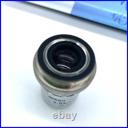 Nikon CF Plan 2.5x / 0.075 WD 8.8 EPI? /0 Microscope Objective Used JP