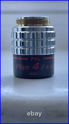 Nikon CF Plan 4x / 0.13, DL, 160 / -, PhL microscope objective