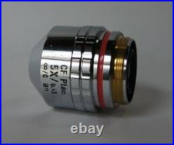 Nikon CF Plan 5X/0.13 Infinity/0 BD WD=10.0 Microscope Objective Lens