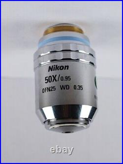 Nikon CF Plan APO 50x /. 95 EPI Dry Infinity Microscope Objective