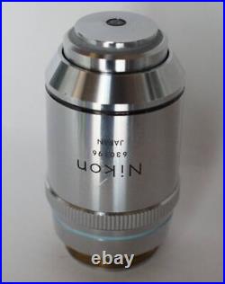 Nikon CF Plan Apo 40 Microscope Oil immersion Objective lens Optiphot Japan