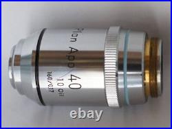 Nikon CF Plan Apo 40 Microscope Oil immersion Objective lens Optiphot Japan