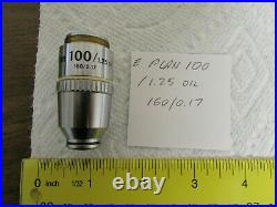 Nikon E Plan 100X/1.25 160/0.17 Oil Microscope Objective Fits Labophot