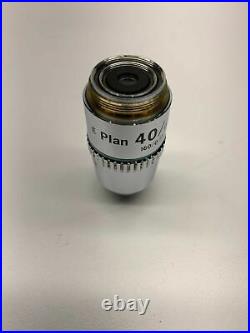 Nikon E Plan 40X. 65 NA 160 0.17 Microscope Objective Lens. Made In Japan