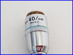 Nikon E Plan 40/0.65 160/0.17 Microscope Objective Lens Free