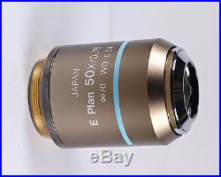 Nikon E Plan 50x /. 75 BD Microscope Objective