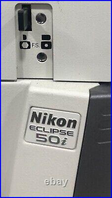 Nikon Eclipse 50i Microscope with 2 x CFI 10x/22 Eyepieces with 4 PLAN x Optics