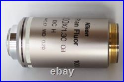 Nikon Eclipse Biological Microscope Objective Lens CFI Plan Fluor 100x/1.30