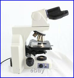 Nikon Eclipse E400 Microscope Stand Ergonomic Head 4x 10x 40x Plan 20x Plan Apo