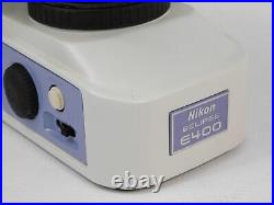 Nikon Eclipse E400 Microscope with 4X 10X 40X 100X Plan Objectives (great shape)