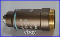 Nikon Infinity Correction Biological Microscope Objective Lens CFI Plan 40 teste
