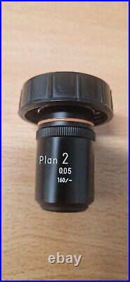Nikon Japan Plan 2/0.05 160/- 234465 Microscope Lens Optics Objective