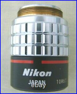 Nikon Japan Plan 4x/0.13 160/- Microscope Objective Lens Brand New