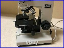 Nikon Labophot Compound Microscope with 4 E PLAN PLAN 50 Objectives