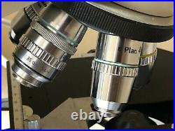 Nikon Labophot Compound Microscope with 4 E PLAN PLAN 50 Objectives