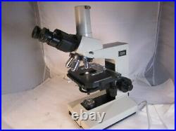 Nikon Labophot trinocular Microscope E plan 4x 10x 40x and 100x oil