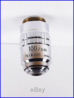 Nikon M Plan 100x ELWD Dry 210 TL Metallurgical Microscope Objective