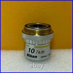 Nikon M Plan 10 (10/0.21/210/0) 10x Magnification, Microscope Objective. Tested